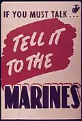 World War II propaganda poster of the "loose lips sink ships" variety implies trustworthiness.