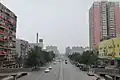 Guangcai Road, which formed the western border of Shiliuzhuang, 2011