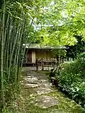 Japanese tea ceremony teahouse