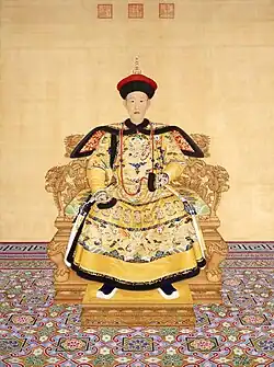 清高宗乾隆帝朝服像 The Qianlong Emperor in Court Dress, 1736