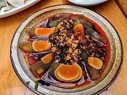 With chili oil