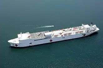 USNS&nbsp;Comfort&nbsp;(T-AH-20), a Mercy-class hospital ship