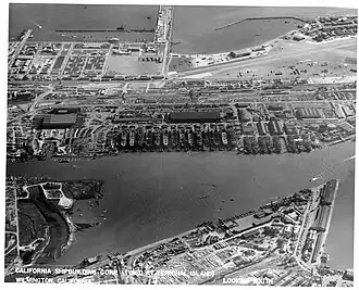 California Shipbuilding Corporation yard in Wilmington, 1944