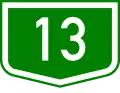 Main road 13 shield