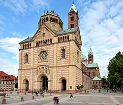 The start at the cathedral in Speyer