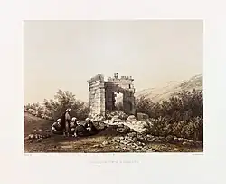 Roman Temple, Al-Hebbariyah, ca 1851, by van de Velde