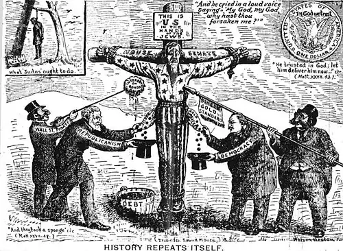 Antisemitic American political cartoon, 1896