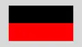 A two toned rectangular organizational symbol