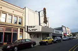 Kingston Theatre downtown Cheboygan on M-27 (Main Street)