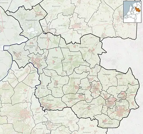 Blokzijl is located in Overijssel