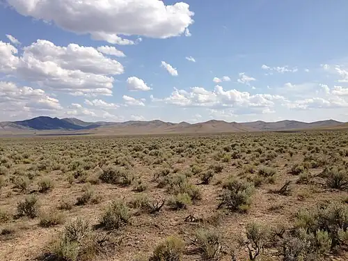 A large stretch of mostly desolate land