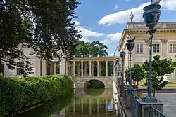 One of two bridges leading to the palace
