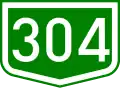 Main road 304 shield
