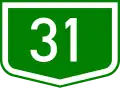 Main road 31 shield