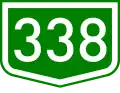 Main road 338 shield