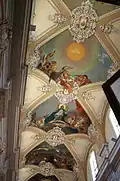 Vault frescoes in the interior