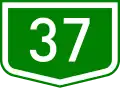 Main road 37 shield