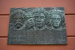 Plaque commemorating the Hunger March