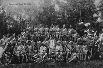 Band of the 3rd Battalion of The Royal Fusiliers in Bermuda circa 1903, while the battalion was part of the Bermuda Garrison
