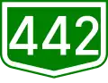 Main road 442 shield
