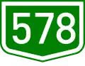 Main road 578 shield