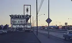 The 1957 sign, seen here five years after installation