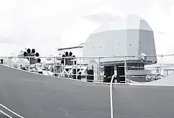 The 76.2&nbsp;mm gun mounted on Zulfiqar as main naval artillery
