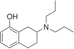 Kekulé, skeletal formula of 8-OH-DPAT