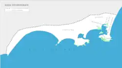 Districts map of Aden