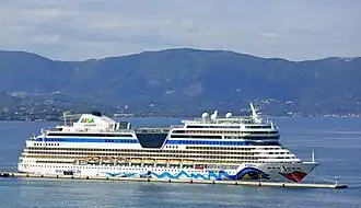 AIDAblu in Corfu