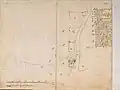 This 1619 map shows Fort Jacatra (a) and the new plan for Batavia Castle (b).