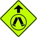 (W6-2) Pedestrian Crossing Ahead