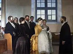 A Christening, Michael Ancher, 1888