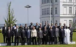Image 5Ethiopian Prime Minister Meles Zenawi (bottom row, fourth from left) in G8 Group meeting in 2007 (from Ethiopia)