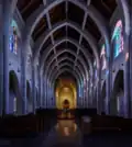 Interior view of the church