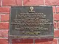 Memorial plaque to first Crown land sale in St Kilda to Lieut James Ross Lawrence, Captain of the schooner Lady of St Kilda.