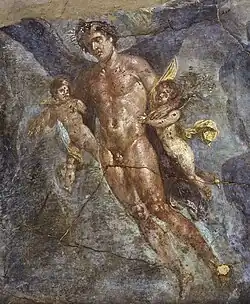 Mosaic of a winged Zephyrus