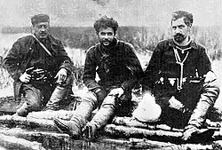 Greek revolutionaries Tellos Agras and Ioannis Demestichas at Giannitsa Lake c. 1906