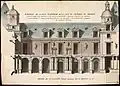 West wing of the Château-Vieux de Meudon, 1773. Drawing by architect Louis Le Dreux de La Châtre&nbsp;[fr]