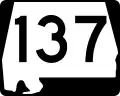 State Route 137 marker
