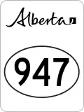 Highway 947 marker
