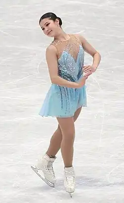 Alysa Liu performs at the 2022 World Championships.