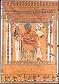 Amenhotep III and his Mother, Mutemwia, in a Kiosk