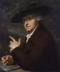 Antonio Zucchi [Kauffman's husband] (1781), oil on canvas, 76 x 63&nbsp;cm., private collection