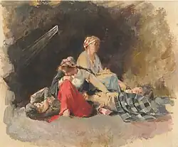 Sketch for Proletarians (Bozzetto per I Proletari). Ca. 1880-85