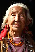 Ao Naga woman in traditional attire