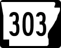 Highway 303 marker