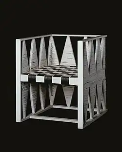 Armchair designed by Moser and Josef Hoffmann, 1903