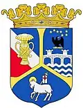 Arms as described by the Government of Luxembourg for Princes and Princesses Bernadotte in 1951
