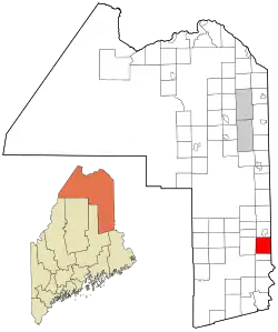 Location of Hodgdon, Maine